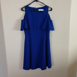 Off the shoulder blue dress. Very cute! Brand new!